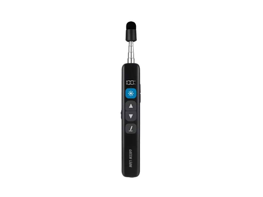 Green Lion Wireless Presenter with Retractable Pointer - Black | Qatar Green Lion Wireless Presenter with Retractable Pointer - Black | Qatar